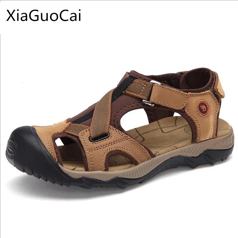 cowhide flat sandals
