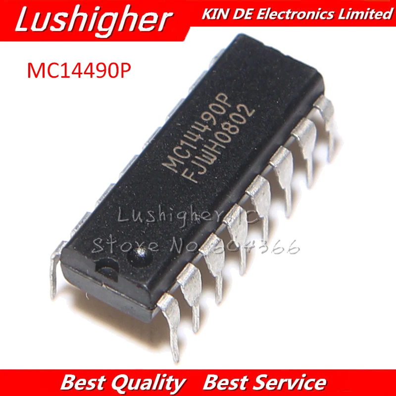 Логический чип MC14490P DIP 16 MC14490 DIP16 MC14490PG оригинальный новый 5 шт.|Интегральные схемы|