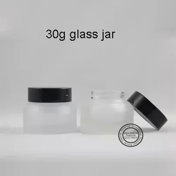 

10pcs/lot 30g Small Empty Cosmetic Refillable Bottles Glass Eyeshadow Makeup Face Cream Jar Pot Container Bottle