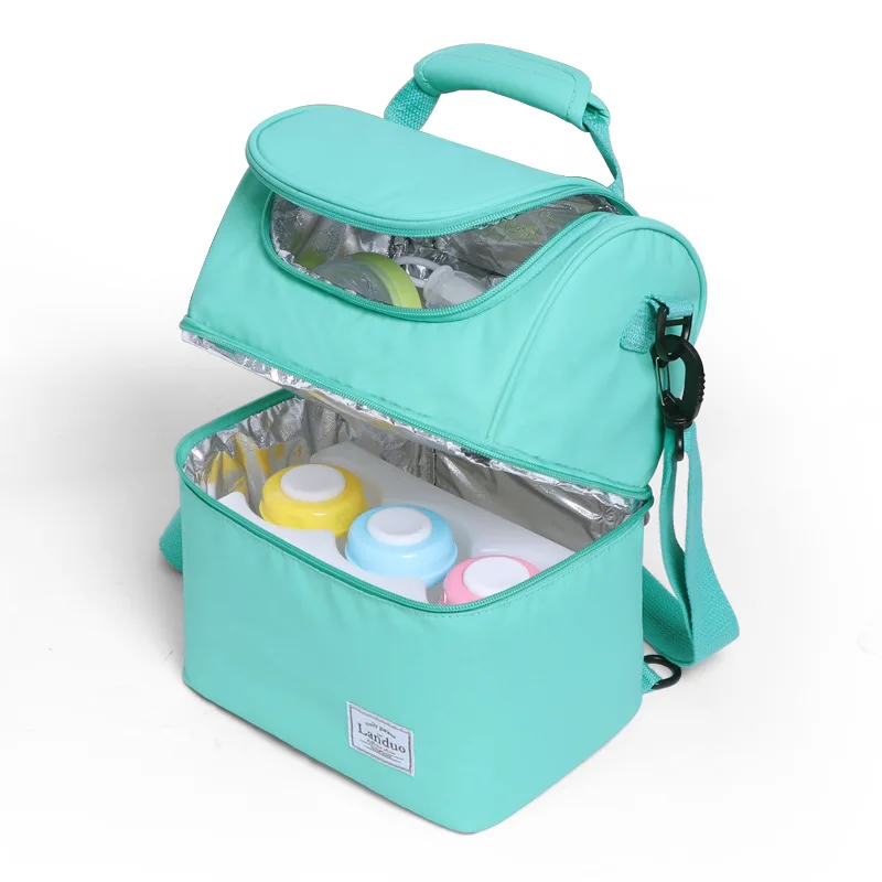 

Lando Lunch Bag Backpack Milk Equipment Refrigerated Portable Large Work Insulation