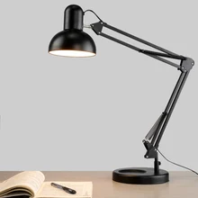 Светодиодный светильник для чтения, для обучения глаз, длинная рука, складная база, лампа для студентов, детский стол, настольная прикроватная лампа для офиса отеля