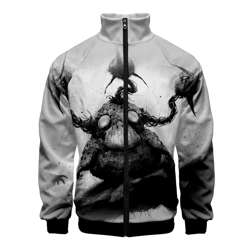 2019 3D Printed Terror Pokemon Stylish casual zipper Stand collar jackets hip pop high quality Street style Cool design | Мужская одежда