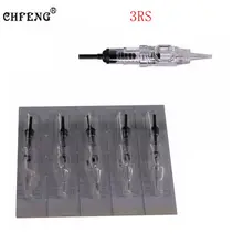 CHFENG Tattoo Cartridge Needles 10PCS 3RS Professional Disposable Eyebrow Lip Permanent Makeup Tattoo Needles For Machine Gun