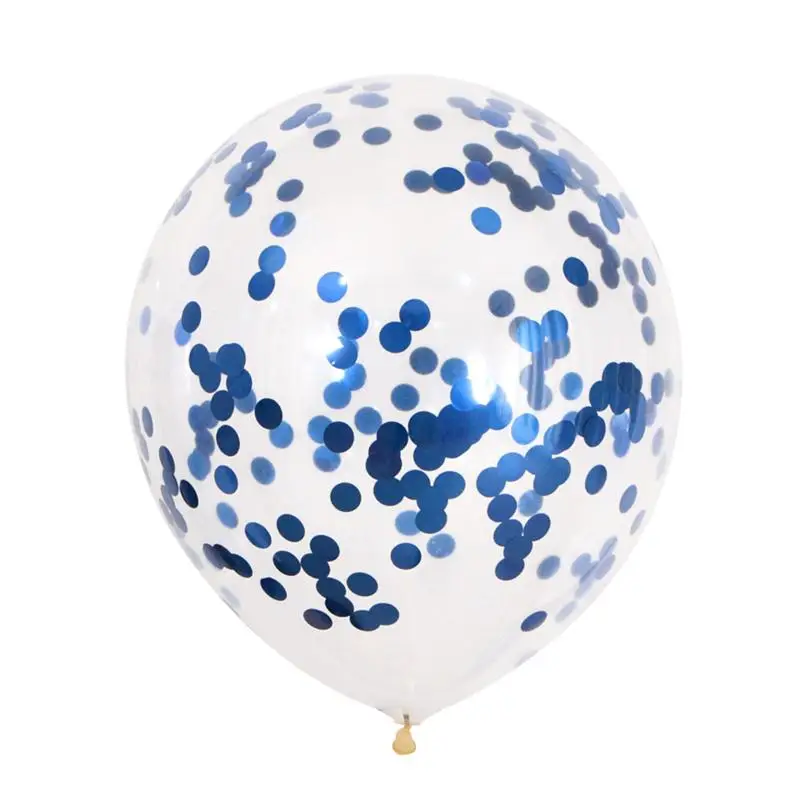 Специальные товары для украшения Дня независимости вечерние товары США фольгированные воздушные шары в виде звезд и полос Капитан Америка Globos - Цвет: 5pcs blue confetti