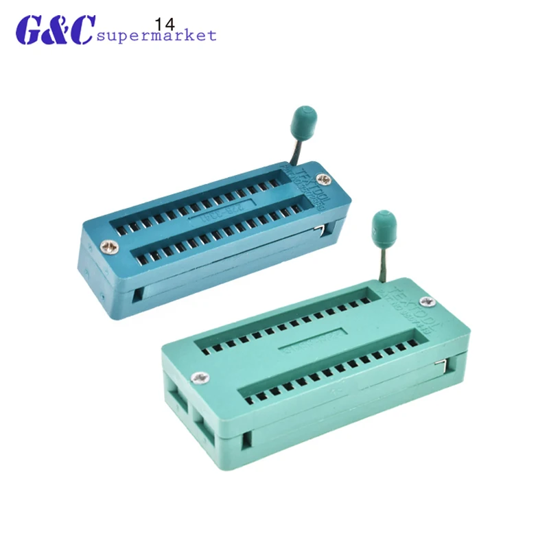 

1/2PCS 28 Pins,1PCS 28Pin(WIDE) Test Universal ZIF IC Socket 28P Sockets AF