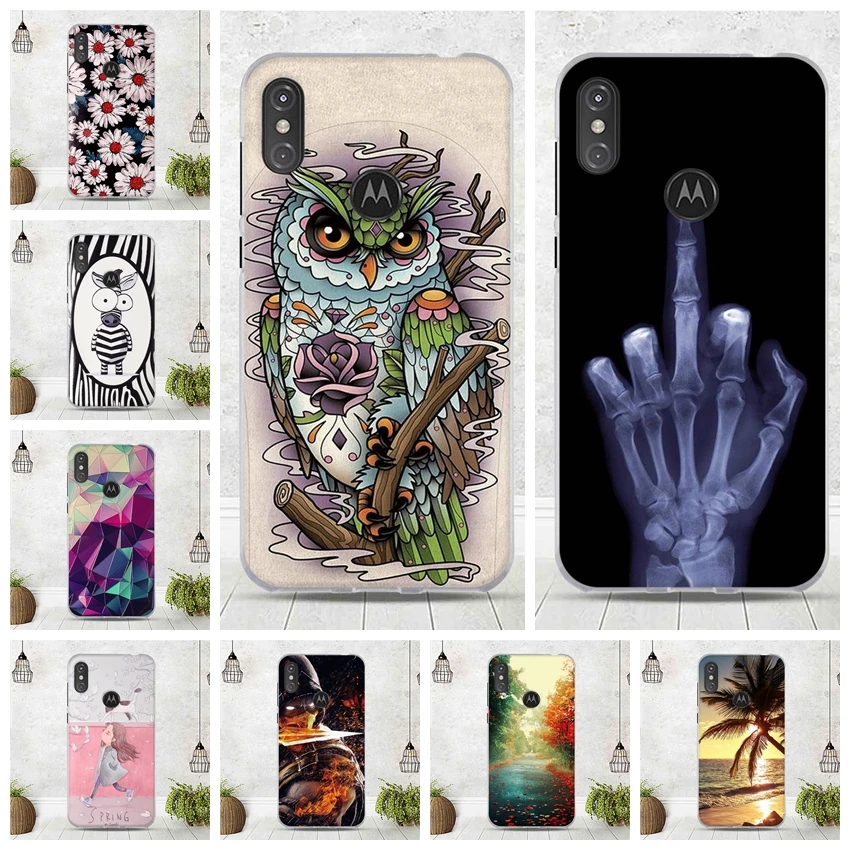 

6.2 inch Bumper For Motorola One Power Case Soft TPU Silicone Phone Cases Capa For Motorola P30 Play Case 3D Animal Phone Bags