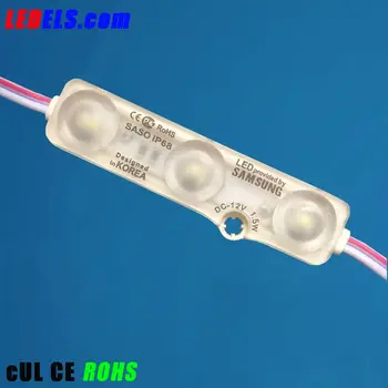 

1000pcs/Lot Cost-effective & High Quality 1.5W led module korea 3led samsung 5630 led injection module with lens 160degrees