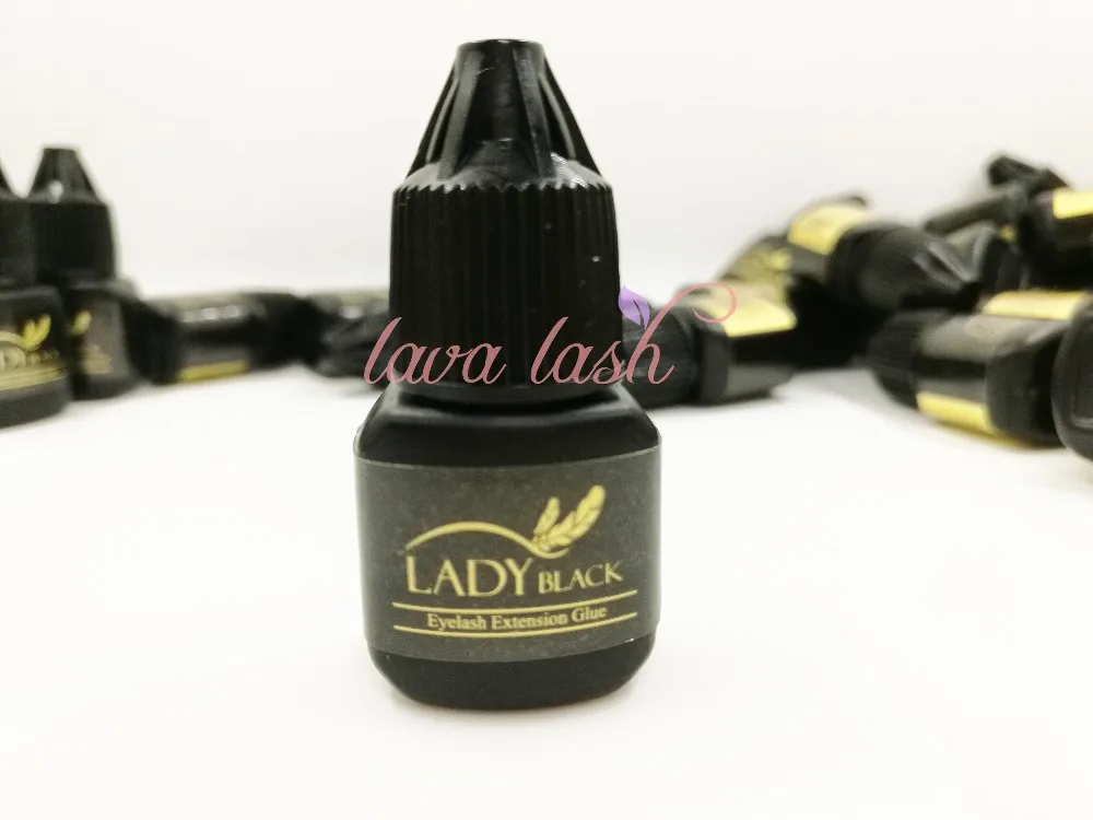 1 Pc Black lady glue eyelash extensions for sensitive skin 5ml No