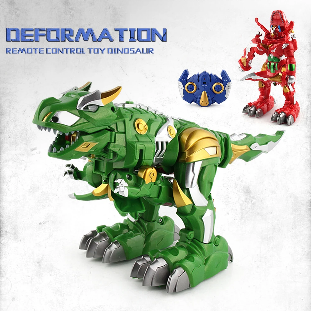 

Children Remote Control Toy Deformation Dinosaur Robot Toy Remote Control Deformation Infrared Rc Strobe Pet Toys