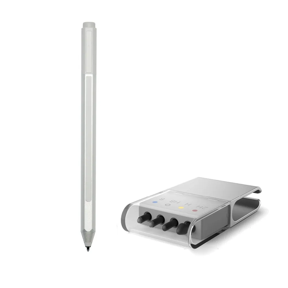 

New Surface Stylus Pen + Tips refill for Surface Pro 3 Pro 4 Silver Blutooth Capacitive Screen