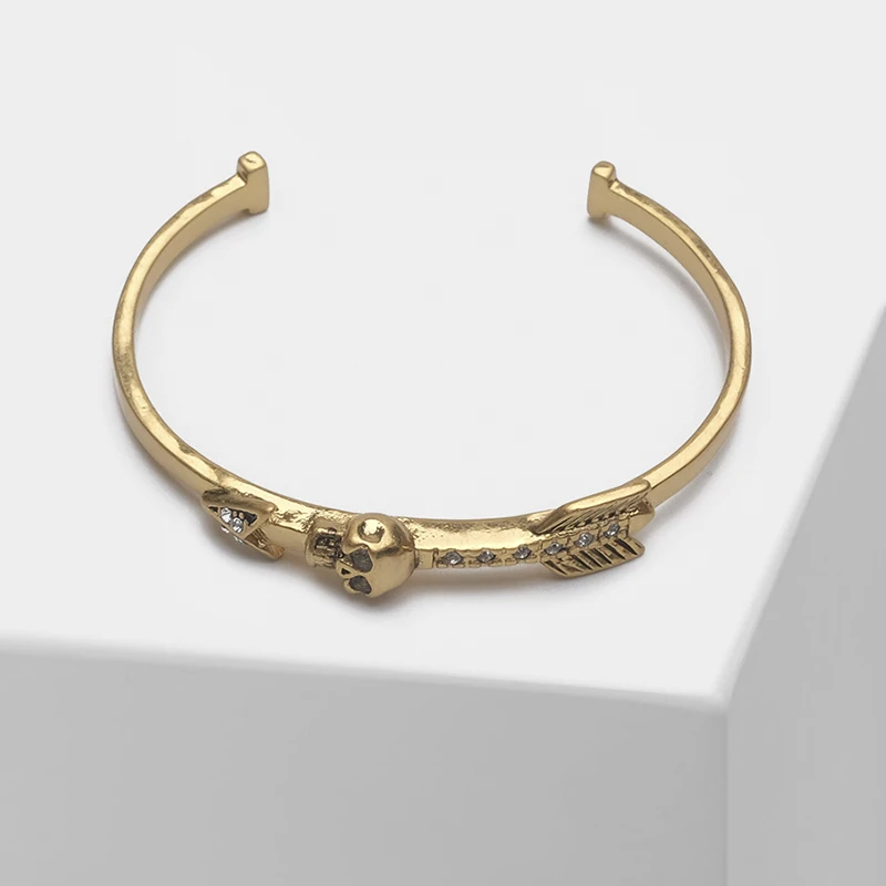 

Arrow skull design with retro opening bangles