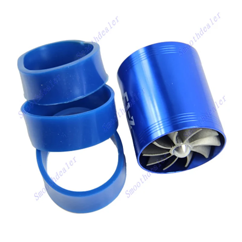 

Fan Air Intake Supercharger Turbo Fuel Gas Saver Fan Blue DOUBLE F1-Z