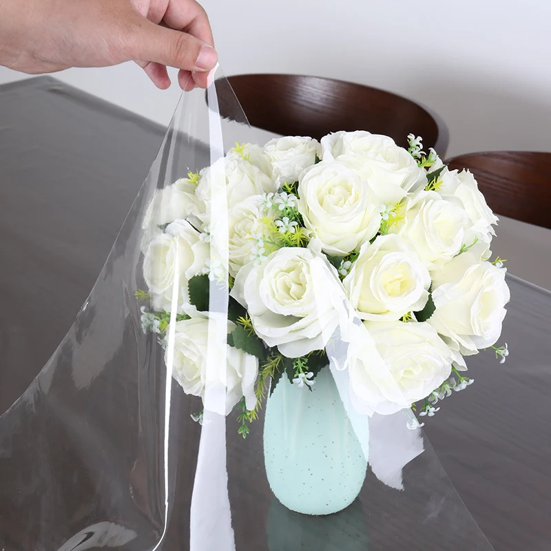 Soft Ultra-thin Drooping Plastic glass PVC transparent tablecloth waterproof Table mat Party table