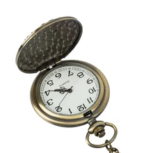 Roman Numerals Quartz Necklace Pocket Watch Vintage Bronze Pocket Fob Watches Chain Men Women Clock Roman Numerals Quartz Necklace Pocket Watch Vintage Bronze Pocket Fob Watches Chain Men Women Clock