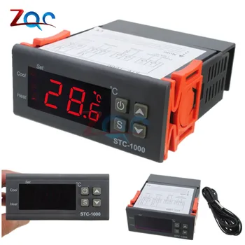 

STC-1000 DC 12V 24V AC 110V 220V 10A Two Relay Output LED Digital Temperature Controller Thermostat Incubator with Heater Cooler