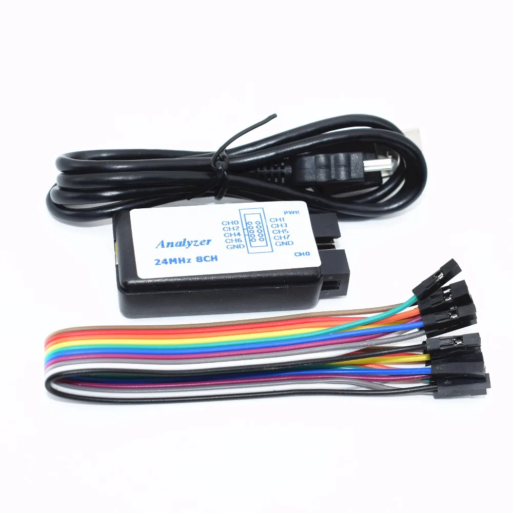 

1pcs USB Logic Analyzer 24M 8CH, MCU ARM FPGA DSP debug tool