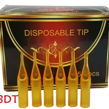 UPTATSUPPLY 18DT 50 шт./партия алмазные Одноразовые желтые пластиковые наконечники со стразом Ассорти пластиковые татуировки трубки для татуировок