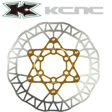 KCNC касдитор дисковый тормоз ротор плавающий 160 мм Дорожный велосипед MTB SUS 420 супер светильник 77 г Тайвань сделанный золотой цвет ротор