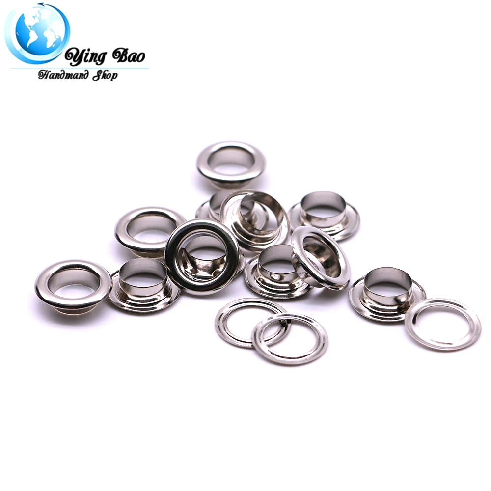 50sets/pack(Outer diameter)16.5mm (eyelets)10mm (high)5mm eyelet sizes 10mm eyelet grommet silver cyan golden Q-20