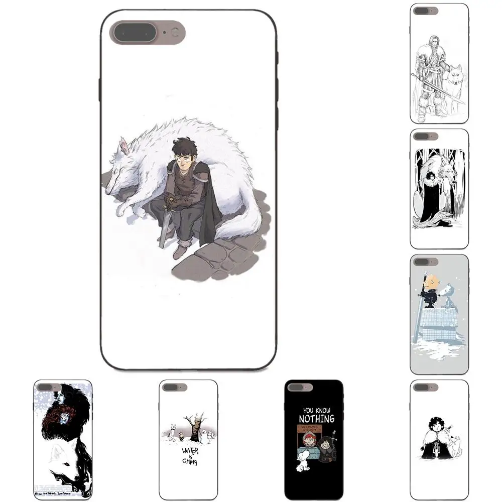 

Soft Quinn Phone Funny Cute Jon Snow Game Of Throne For Samsung Galaxy A3 A5 A6 A6s A7 A8 A9 Star Plus 2016 2017 2018