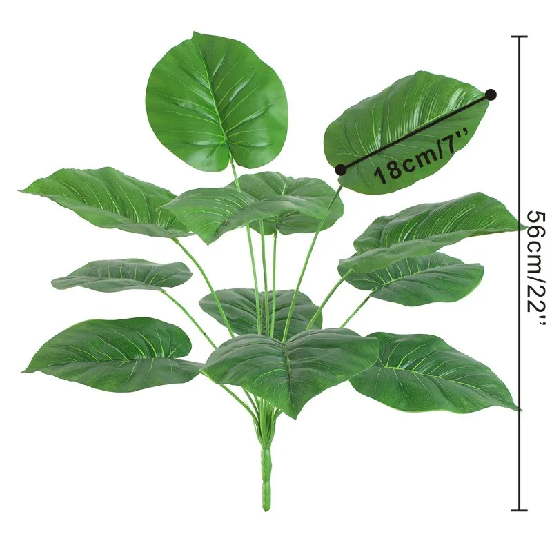 Искусственные растения Monstera искусственные кустарники пластиковые крытые наружные окна коробка зелени дома сад Verandah бонсай для офиса Декор