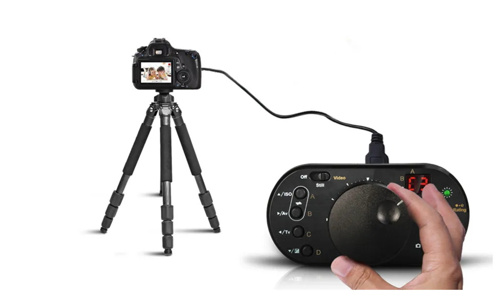 

New Aputure V-Control II UFC-1S USB Remote Follow Focus Controller for Canon 7D 60D 600D 5D Mark II, 5D Mark III DSLR Camera