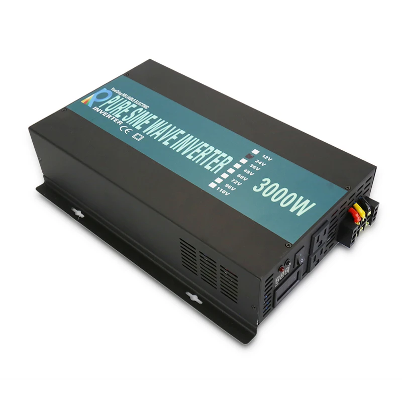 

3000W Off Grid Solar Power Inverter 24V to 220V Pure Sine Wave Inverter Solar Panel Generator 12V/36V/48V DC to 120V/230/240V AC