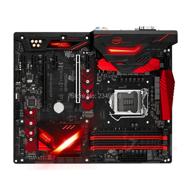 For Asrock B250 Gaming K4 Original Used Desktop Motherboard B250 Lga1151 Ddr4 Sata3 Usb3 0 Support I5 7500 6500 Motherboards Aliexpress