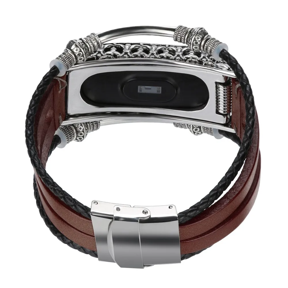 Ремешки для наручных часов сменные мужские t Кожаный ремешок+ металлический чехол для Xiaomi Mi 3 модные ретро мужские часы ремень подарки