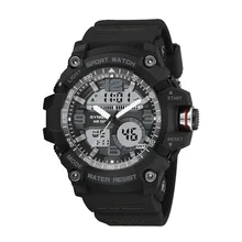 Роскошные брендовые цифровые часы, мужские спортивные часы, светодиодный циферблат, водонепроницаемые кварцевые наручные часы в Военном Стиле, Relogio Masculino Montre Homme