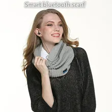 Смарт-наушники шарф Беспроводной Bluetooth зимние спортивные шейный платок гарнитура с микрофоном Handfree вызова музыка магия электронных галстук