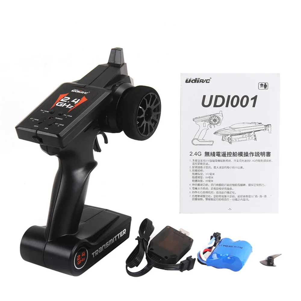 Новое поступление UdiR/C UDI001 33 см 2,4G Rc лодка 20 км/ч Максимальная скорость с системой водяного охлаждения 150 м дистанционная игрушка