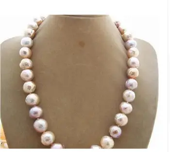 

pearl necklace multicolor reborn keshi baroque 12-14mm Bead-Nucleated