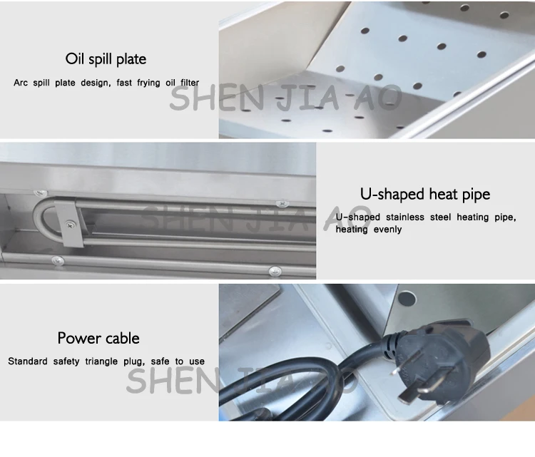 Настольная рабочая станция картофеля фри FY-620 из нержавеющей стали, теплоизолирующая сохранение прибор для нарезки фри 220 В 1 кВт 1 шт