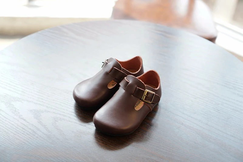 Кожа японские дети Baotou для мальчиков и девочек мягкие носки-тапочки Повседневная Небольшой матовый кожаные туфли#1