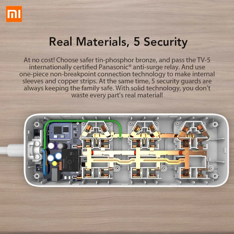 Xiaomi Mijia Smart power Strip Wi Fi пульт дистанционного управления розетка мощность ful 6 портов