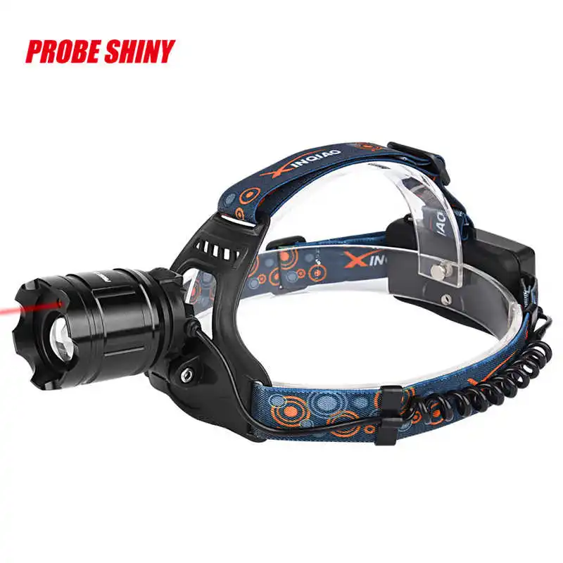 PROBE SHINY XM-L T6 LED Focus Headlight Head Lamp Zoomable + 2x18650 +Charger powerful led flashlight lanterna led bike #3o4 (4)