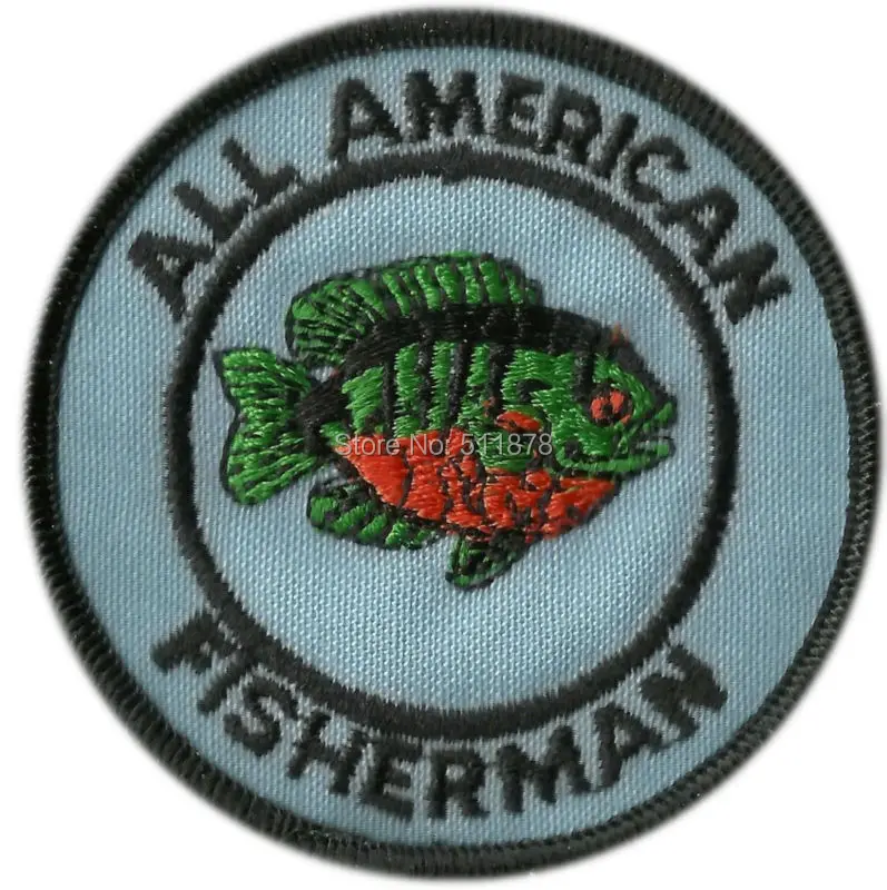 Vintage All American Fisherman patch Fishing patch
