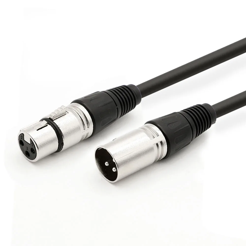 Сбалансированный XLR кабель 3 контактный разъем для женщин со змеиным рисунком