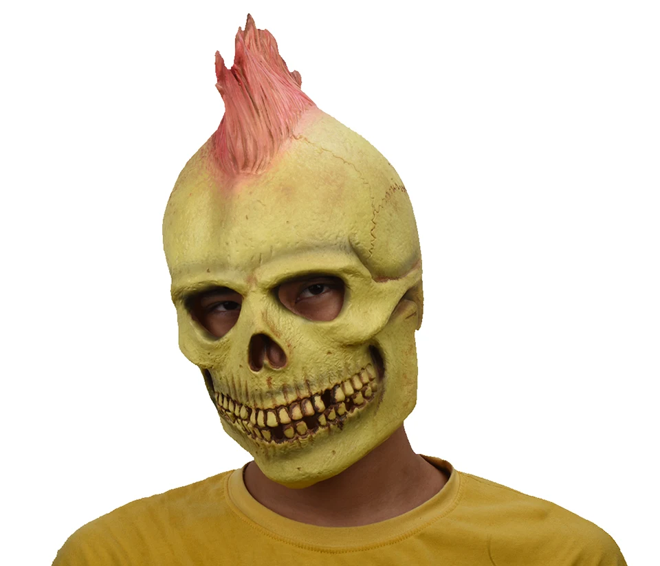 Ghost Rider Halloween Masks Scary Skull Ghost Masks Adult Full Head