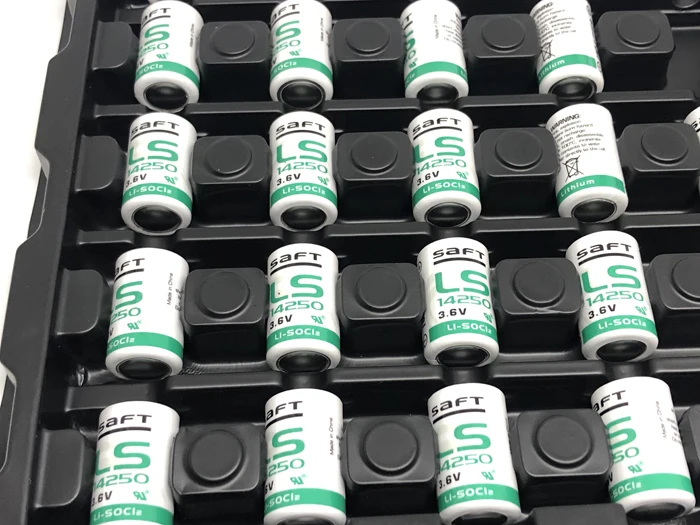 

100PCS/LOT Original SAFT LS14250 AA 3.6V 900mAh Thionyl Chloride Low Self-Discharge Lithium PLC Battery EMS DHL Free Shipping