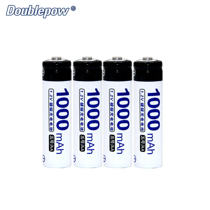 4 шт./лот doublepow dp-aa1000ma 1.2 В ni-cd Перезаряжаемые Батарея в полной высокой Ёмкость 10%