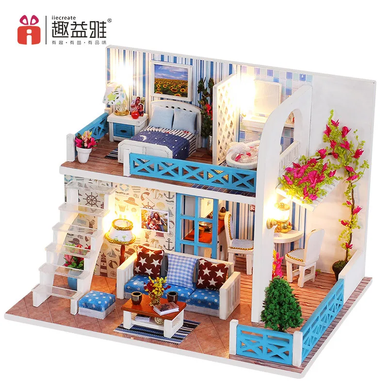 

Diy Cottage Sea View Small House Helen Bian Assembled Model Villa Creative Birthday Gift For Unisex People