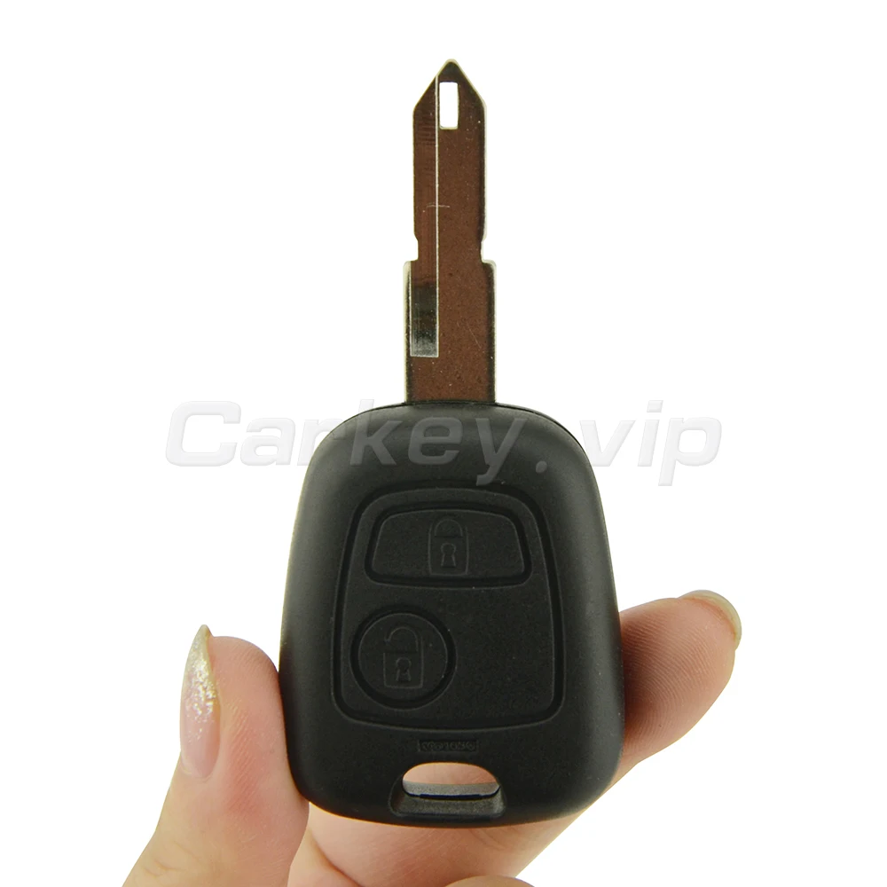 

Remotekey remote car key 2 button 433 mhz NE72 key blade for Citroen for Peugeot ID46 electronic chip