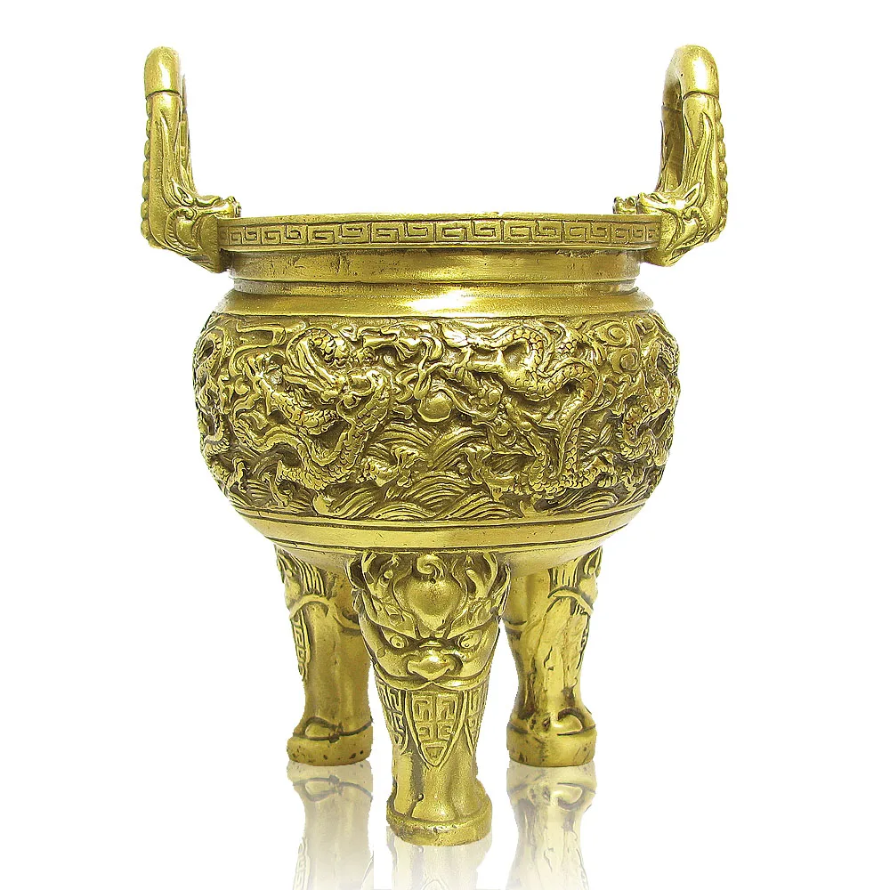 

Business gift decoration tripod decoration evil spirits lucky decoration kowloon-10g tripod Bronze gift lovers Art copper