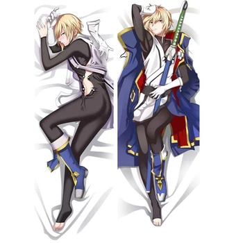 

BL Male Japanese Decorative Anime BLAZBLUE Kisaragi JinThrow Otaku Dakimakura Gifts Bedding Hugging Body Pillow Case 150x50 CM