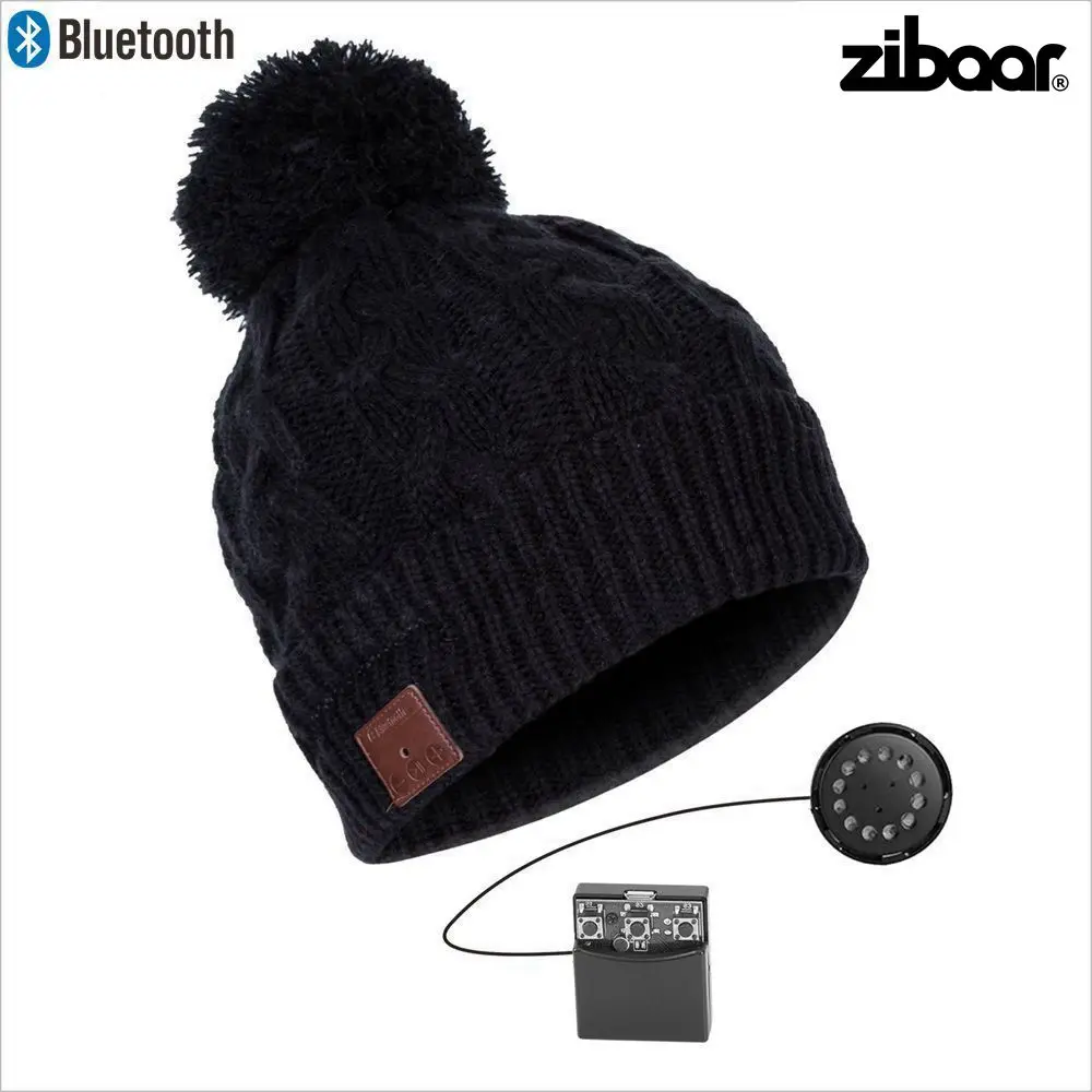 Zibaar Bluetooth Headphones Beanie Wireless Music Hat Headset earphone