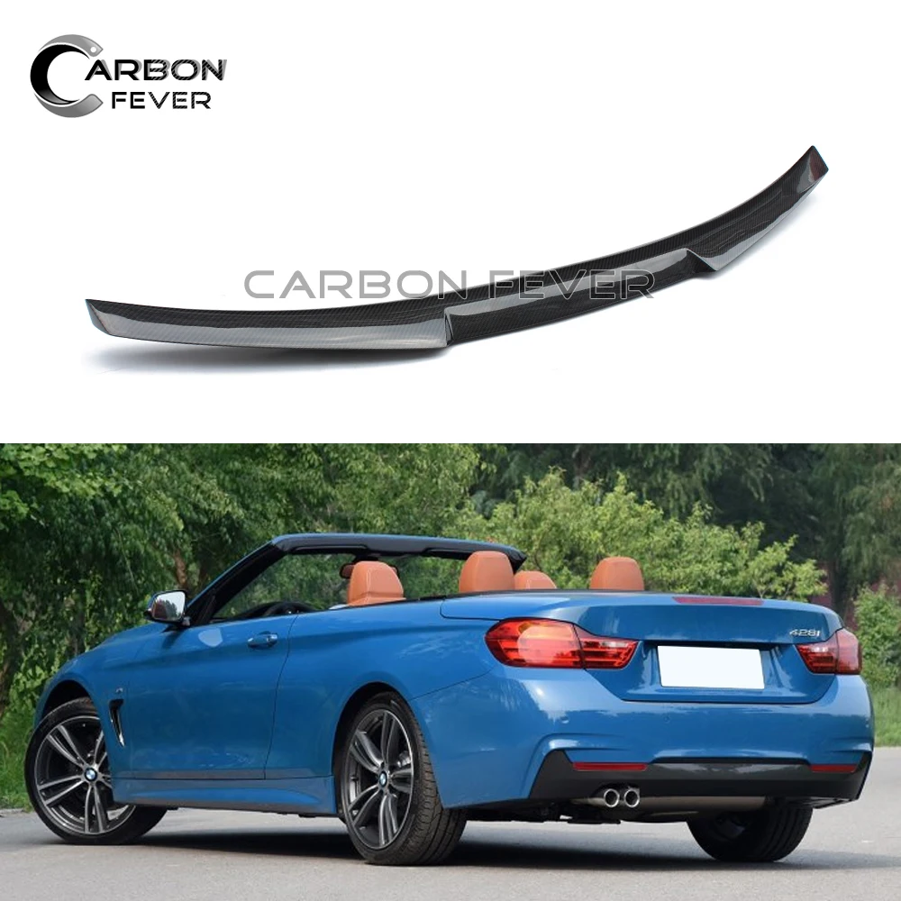 

Rear Trunk Spoilers For BMW F33 Convertible 4 Series 420i 428i 435i F83 Carbon Fiber Car Back Lip Wing