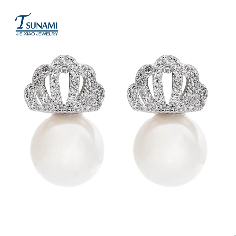 Роскошный и элегантный AAA циркон жемчужные серьги Для женщин Циркон серьги ювелирные изделия er027