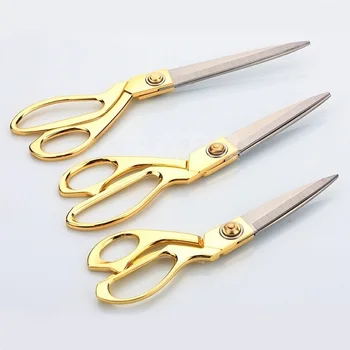 

1PC 8/9.5/10Inch Golden scissors opening flower-cut paper-cut flower flower shop tools flower packaging materials celebration
